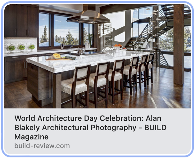 BUILD Magazine features Alan Blakely Architectural Photography.