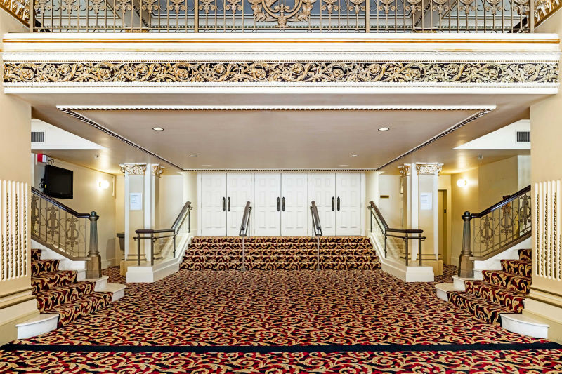 View from the house entrance to the Capitol Theatre in Salt Lake City by Alan Blakely, architecture photographer.