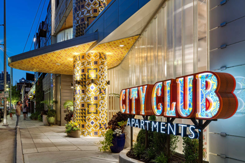 City Club Apartments in Kansas City, Missouri by BKV Group, photographed by Alan Blakely.