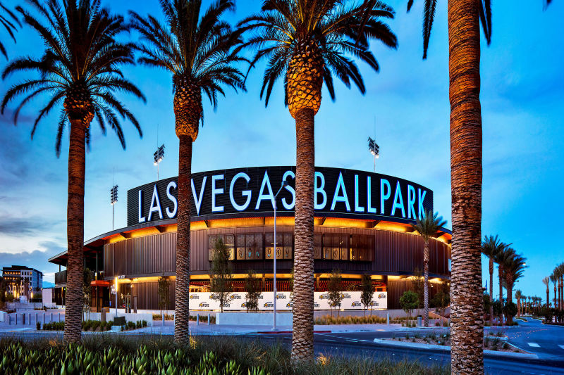 Las Vegas Ballpark - Las Vegas, Nevada. Architecture Photography by Alan Blakely. 