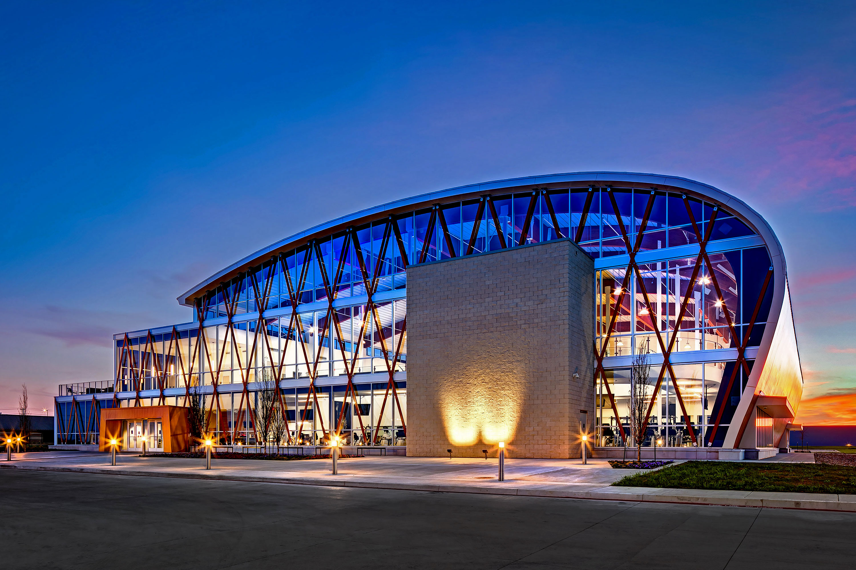 Choctaw Wellness Center - Grant, Oklahoma. Architecture Photography by Alan Blakely. 