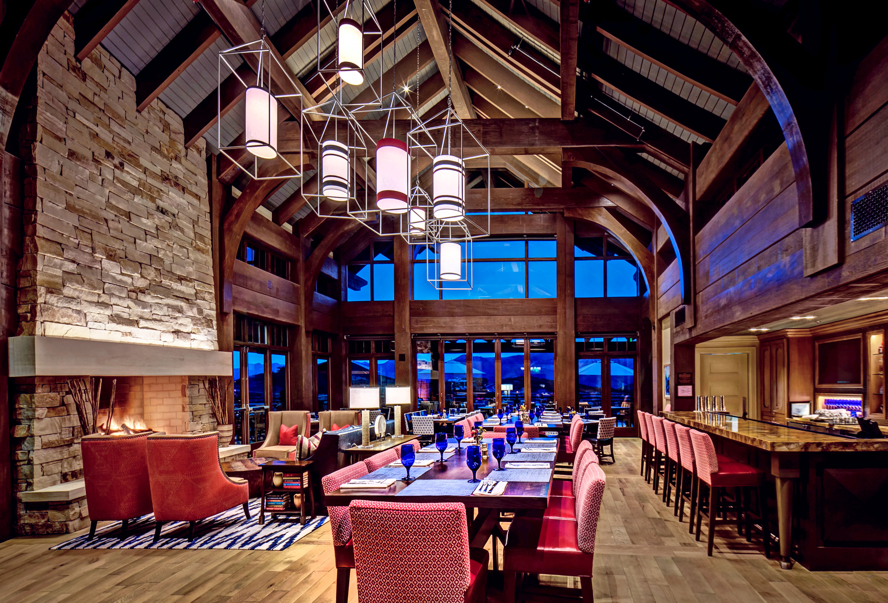 Tuhaye Lodge - Park City, Utah. Architecture Photography by Alan Blakely. 