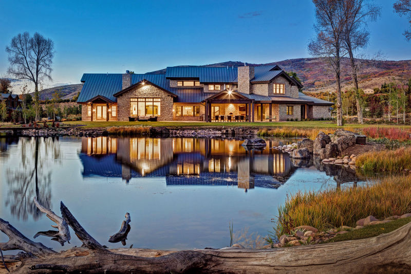 Mountain Estate Home - Woodland, Utah. Architectural Photography by Alan Blakely.