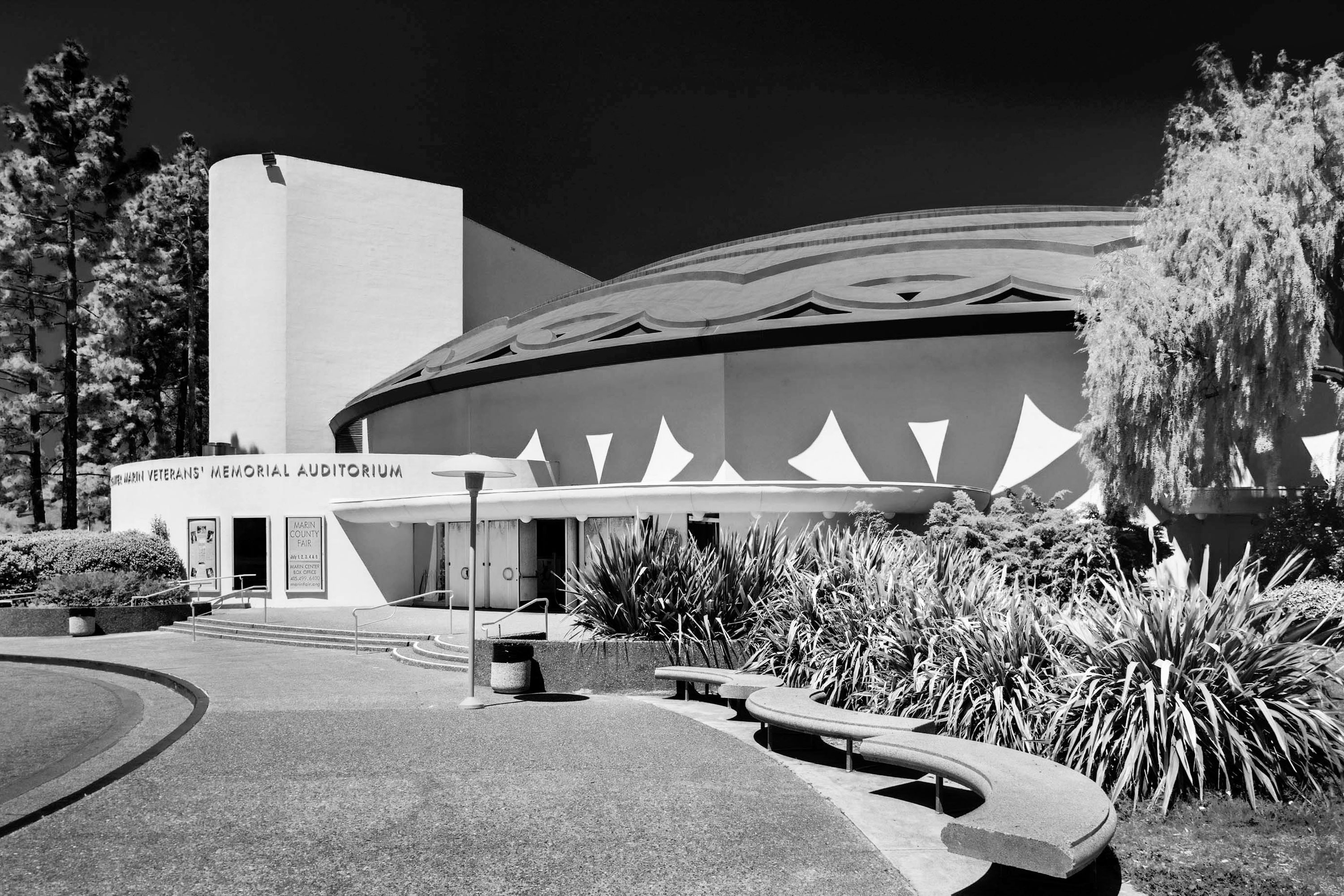 Marin Veterans Auditorium - San Rafael, California. Architecture Photography by Alan Blakely. 