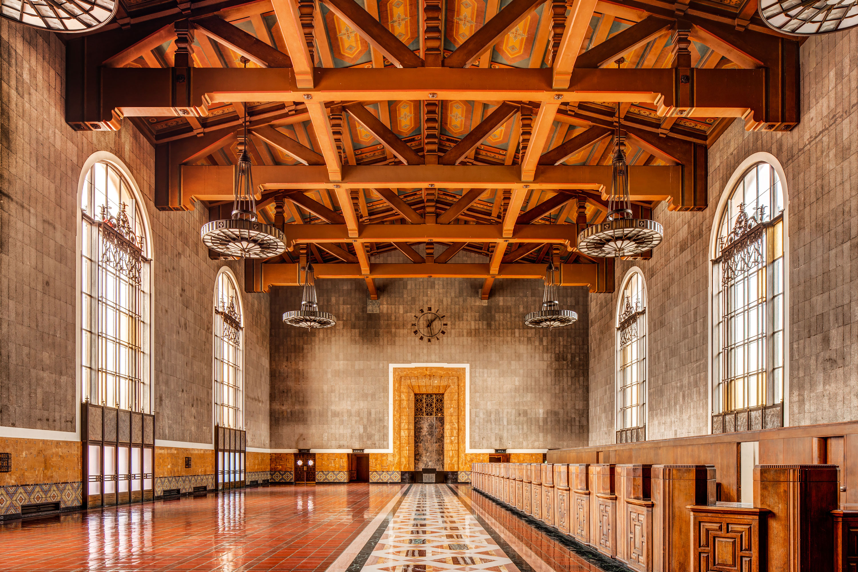 Union Station - Los Angeles, California. Architecture Photography by Alan Blakely. 