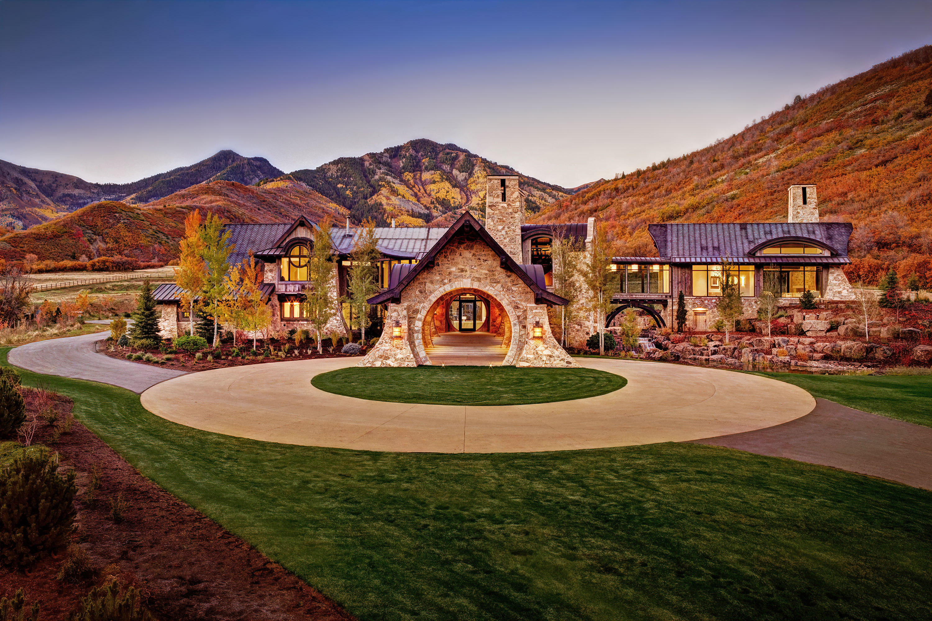 Mountain Estate Home - Provo, Utah. Architectural Photography by Alan Blakely.