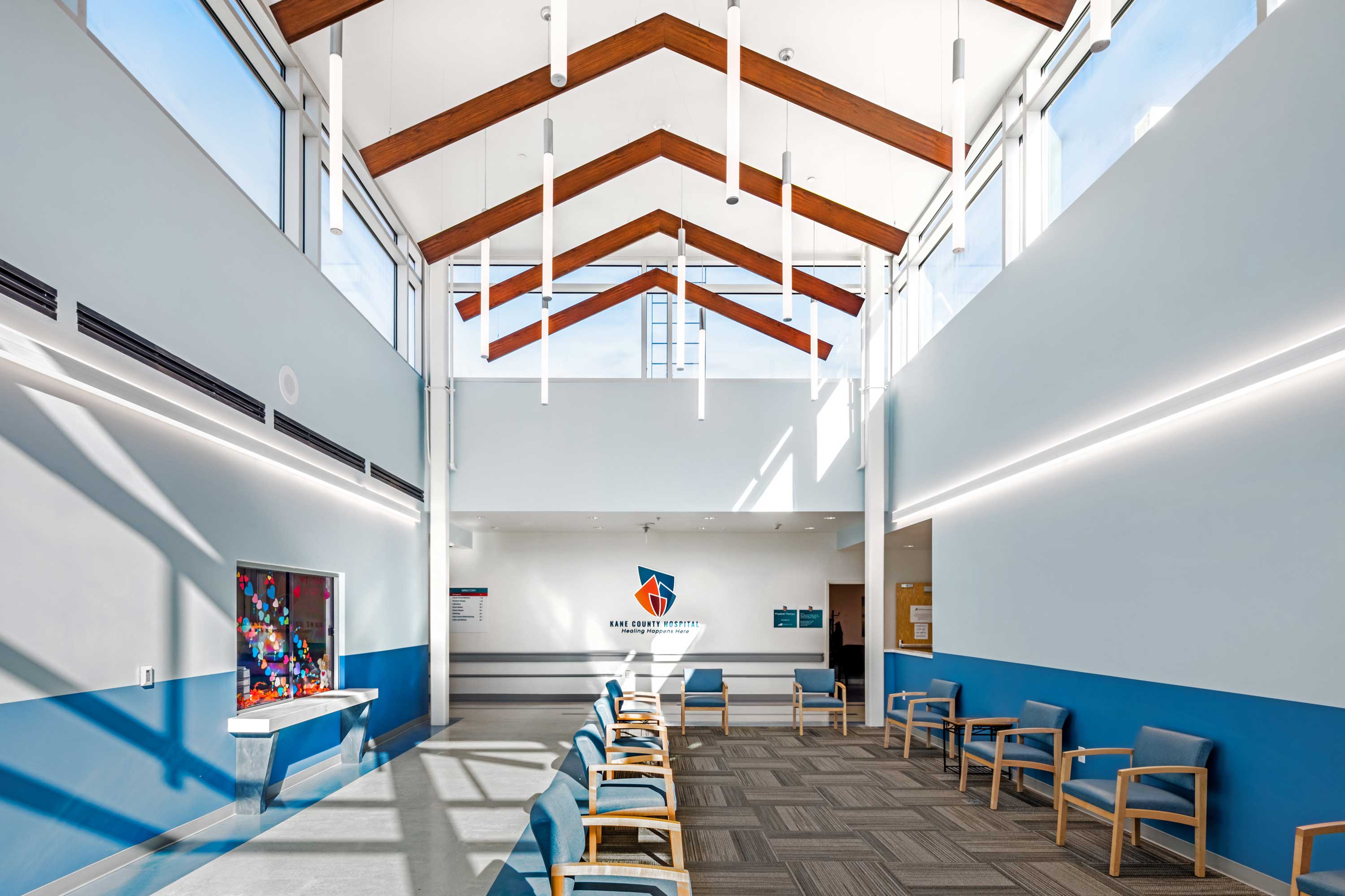 Kane County Hospital addition and remodel in Kanab, Utah by Big-D Construction. Architectural photography by Alan Blakely.