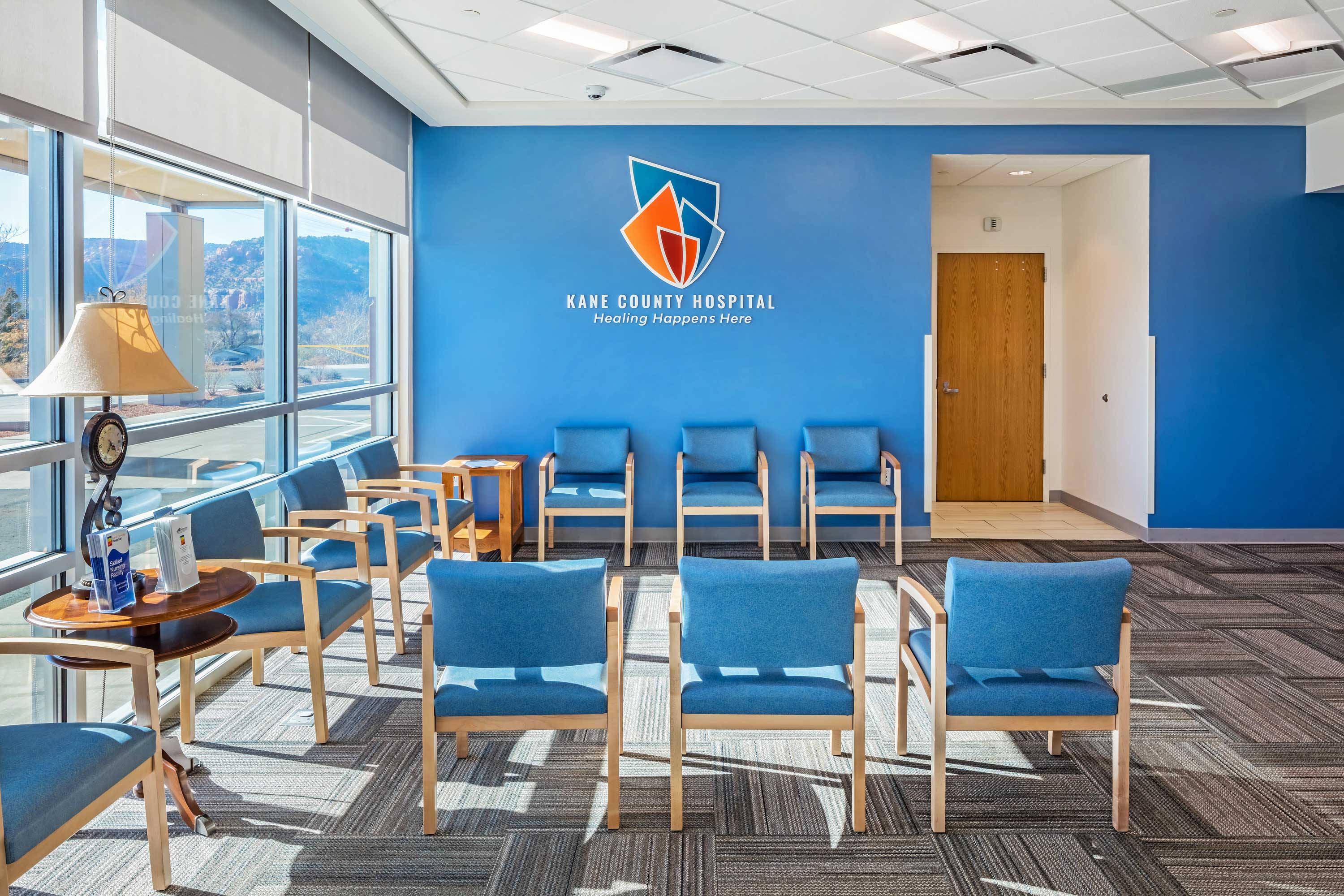 Kane County Hospital addition and remodel in Kanab, Utah by Big-D Construction. Architectural photography by Alan Blakely.