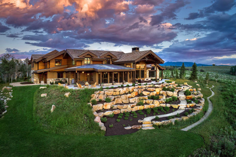 Private Mountain Residence - Utah. Architectural photography by Alan Blakely.